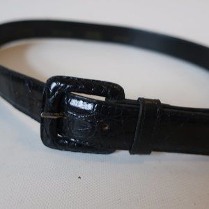 COLONY DESIGNS BROWN  ALLIGATOR LEATHER BELT SZ M*